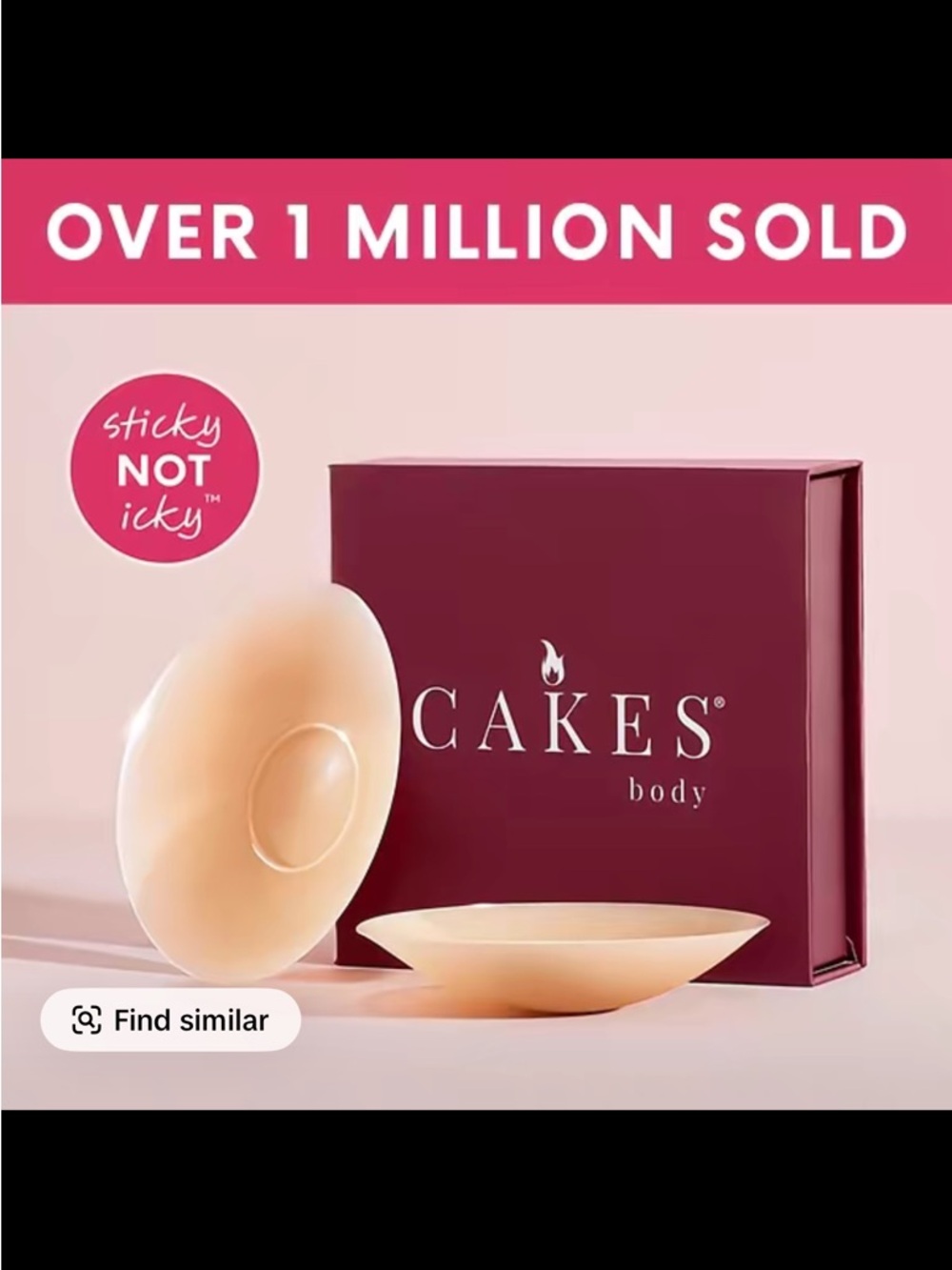 CAKES Body Sticky Circles Non-Toxic Silicone Medical-Grade Adhesive